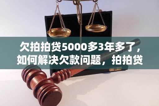 欠拍拍贷5000多3年多了，如何解决欠款问题，拍拍贷欠款处理方法