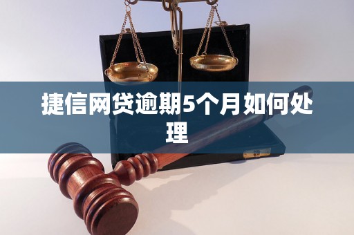 捷信网贷逾期5个月如何处理