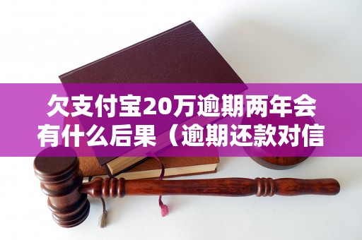 欠支付宝20万逾期两年会有什么后果（逾期还款对信用记录有哪些影响）