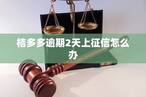 桔多多逾期2天上征信怎么办