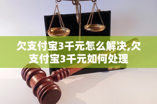 欠支付宝3千元怎么解决,欠支付宝3千元如何处理