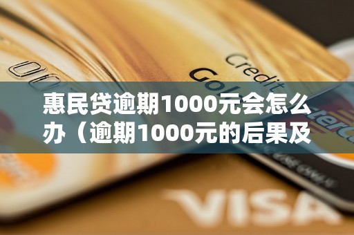 惠民贷逾期1000元会怎么办（逾期1000元的后果及处理方式）