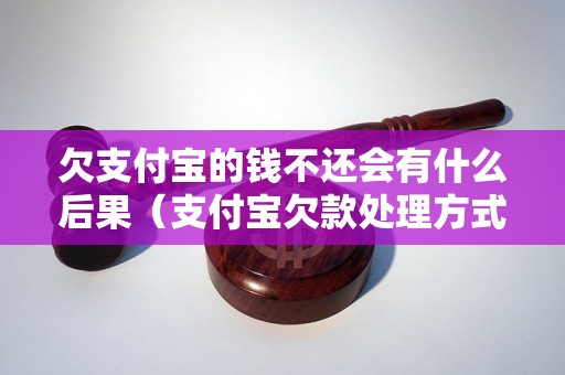 欠支付宝的钱不还会有什么后果（支付宝欠款处理方式）