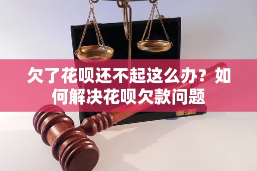 欠了花呗还不起这么办？如何解决花呗欠款问题