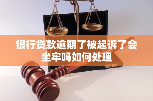 银行贷款逾期了被起诉了会坐牢吗如何处理