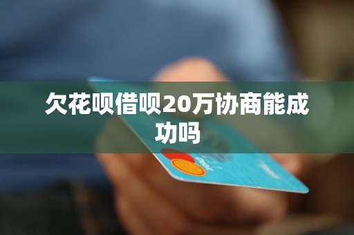 欠花呗借呗20万协商能成功吗