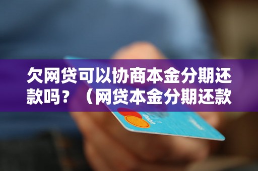 欠网贷可以协商本金分期还款吗？（网贷本金分期还款可行吗）