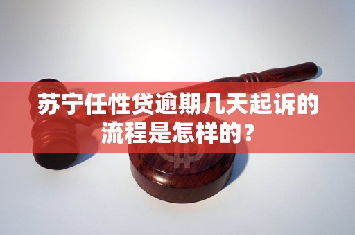 苏宁任性贷逾期几天起诉的流程是怎样的？