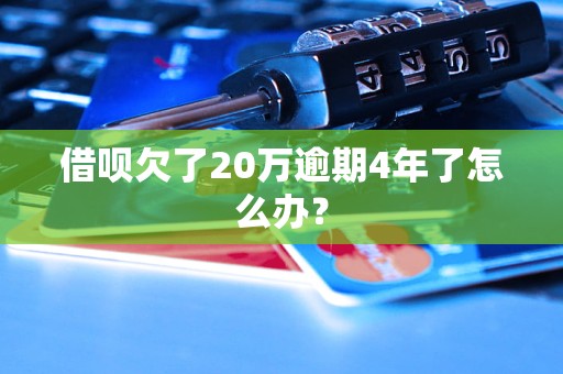 借呗欠了20万逾期4年了怎么办？