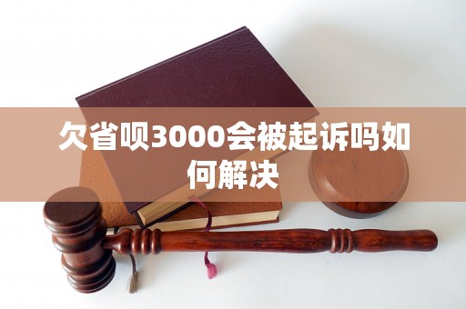 欠省呗3000会被起诉吗如何解决