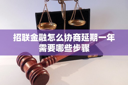 招联金融怎么协商延期一年需要哪些步骤