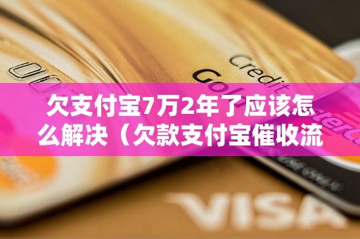 欠支付宝7万2年了应该怎么解决（欠款支付宝催收流程）