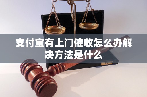 支付宝有上门催收怎么办解决方法是什么