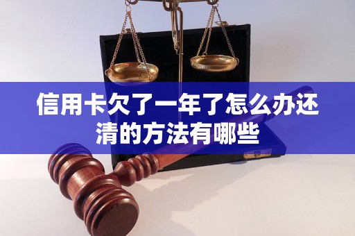 信用卡欠了一年了怎么办还清的方法有哪些