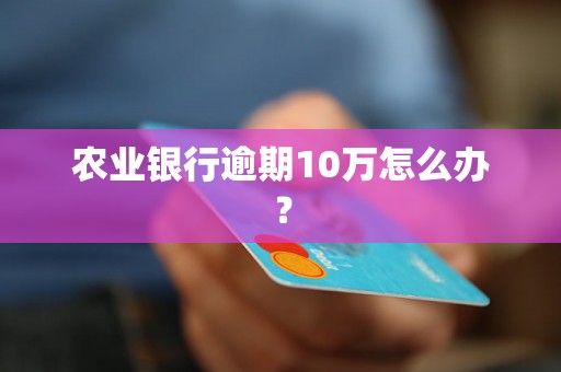 农业银行逾期10万怎么办？