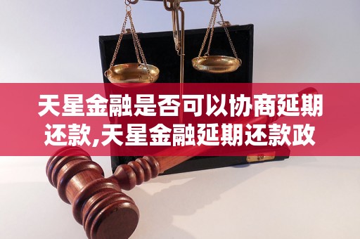 天星金融是否可以协商延期还款,天星金融延期还款政策解读