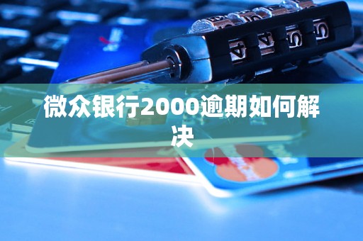 微众银行2000逾期如何解决