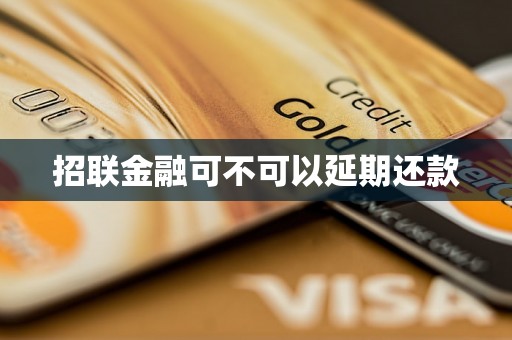 招联金融可不可以延期还款