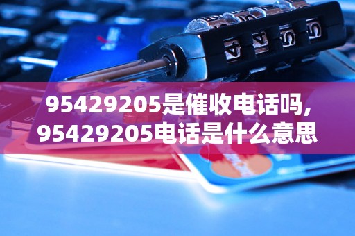 95429205是催收电话吗,95429205电话是什么意思