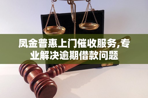 凤金普惠上门催收服务,专业解决逾期借款问题