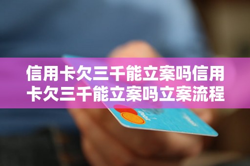 信用卡欠三千能立案吗信用卡欠三千能立案吗立案流程是怎样的