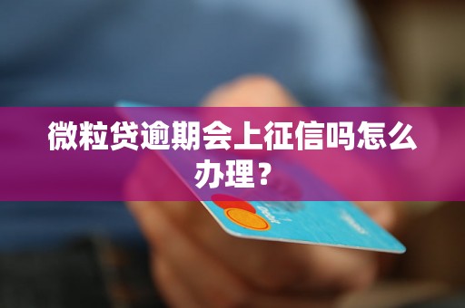 微粒贷逾期会上征信吗怎么办理？