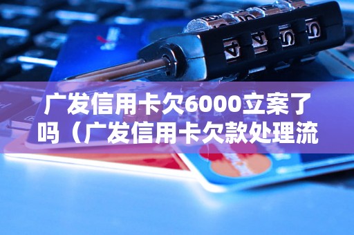 广发信用卡欠6000立案了吗（广发信用卡欠款处理流程）