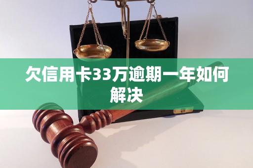 欠信用卡33万逾期一年如何解决