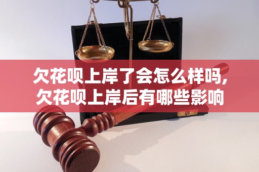 欠花呗上岸了会怎么样吗,欠花呗上岸后有哪些影响