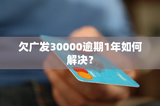 欠广发30000逾期1年如何解决？