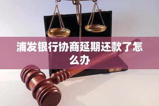 浦发银行协商延期还款了怎么办