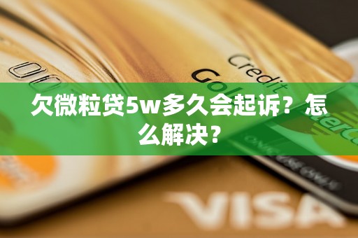 欠微粒贷5w多久会起诉？怎么解决？