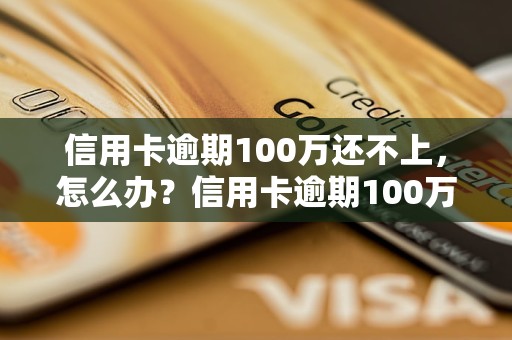 信用卡逾期100万还不上，怎么办？信用卡逾期100万应该如何处置？