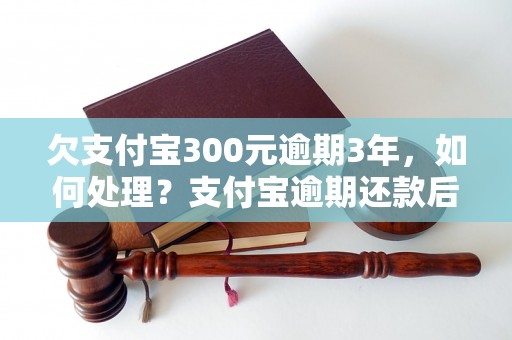 欠支付宝300元逾期3年，如何处理？支付宝逾期还款后果及解决办法