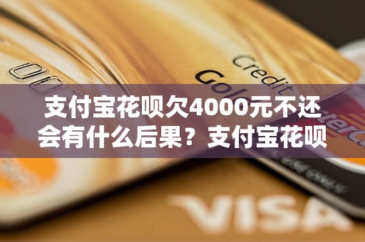 支付宝花呗欠4000元不还会有什么后果？支付宝花呗欠款处理方法