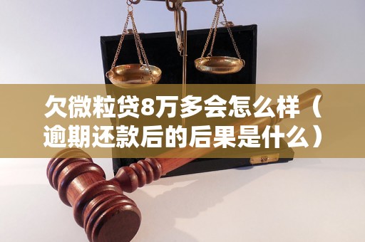 欠微粒贷8万多会怎么样（逾期还款后的后果是什么）