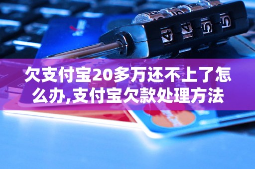 欠支付宝20多万还不上了怎么办,支付宝欠款处理方法有哪些