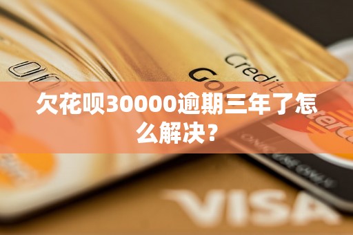 欠花呗30000逾期三年了怎么解决？