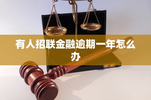 有人招联金融逾期一年怎么办