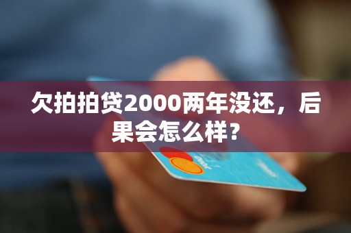 欠拍拍贷2000两年没还，后果会怎么样？