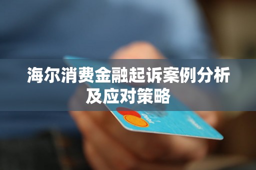 海尔消费金融起诉案例分析及应对策略