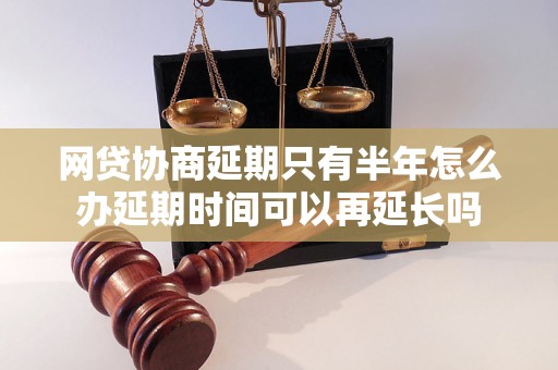 网贷协商延期只有半年怎么办延期时间可以再延长吗