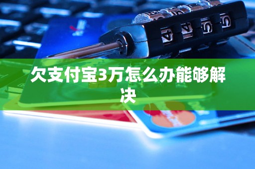 欠支付宝3万怎么办能够解决