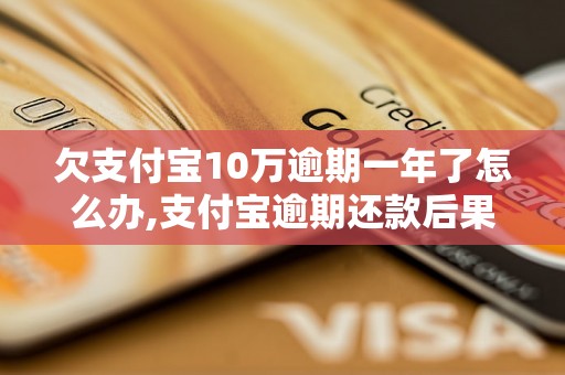 欠支付宝10万逾期一年了怎么办,支付宝逾期还款后果