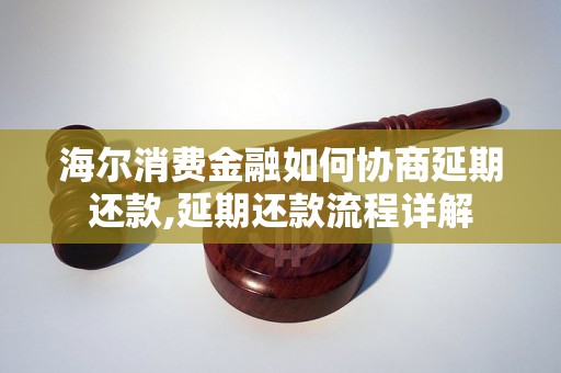 海尔消费金融如何协商延期还款,延期还款流程详解