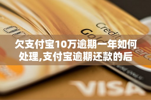 欠支付宝10万逾期一年如何处理,支付宝逾期还款的后果