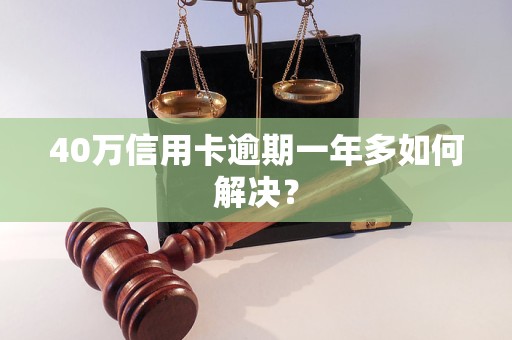 40万信用卡逾期一年多如何解决？