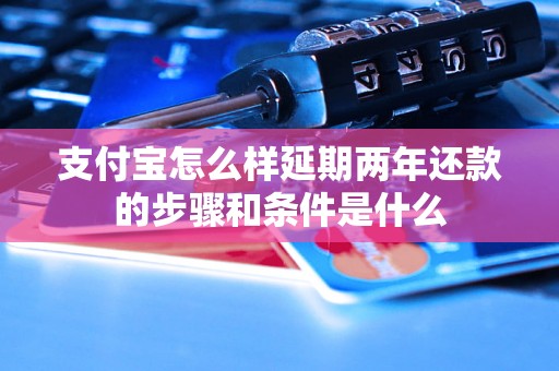 支付宝怎么样延期两年还款的步骤和条件是什么