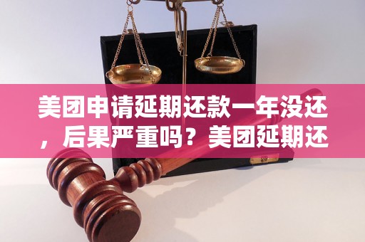 美团申请延期还款一年没还，后果严重吗？美团延期还款一年会被追究法律责任吗？