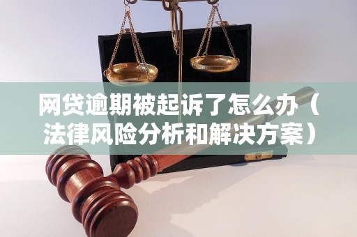 网贷逾期被起诉了怎么办（法律风险分析和解决方案）